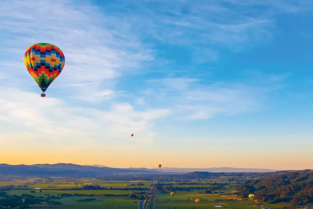 hot air balloons