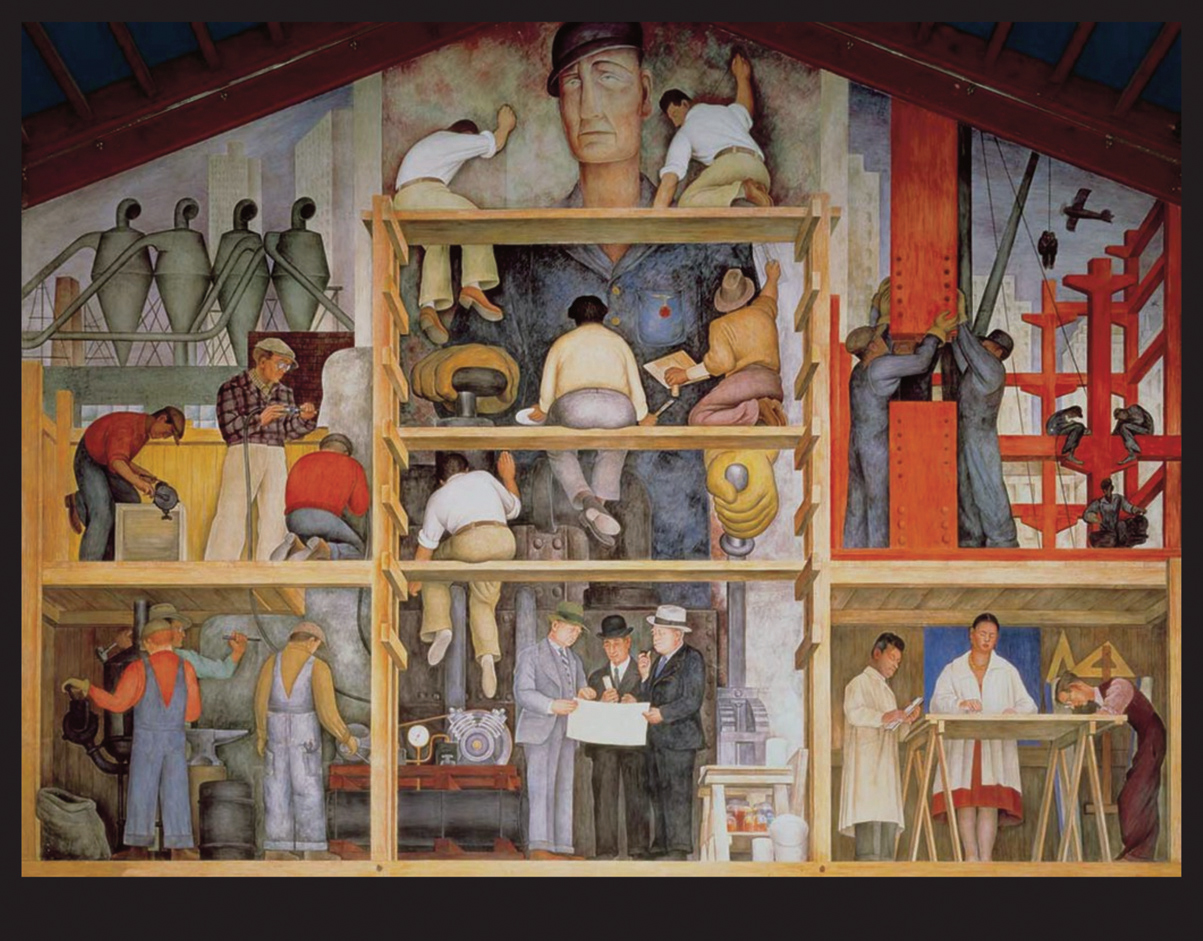 The Making of a Fresco Showing the Building of a City by Diego Rivera